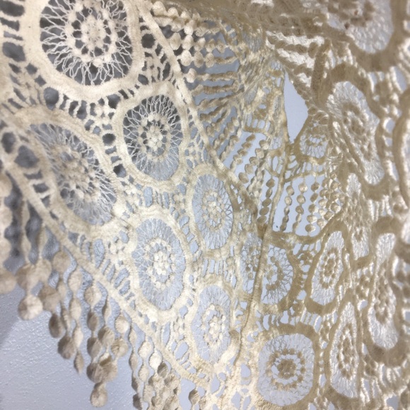 Boho Cream Crochet Tank Top Festival - Picture 6 of 14